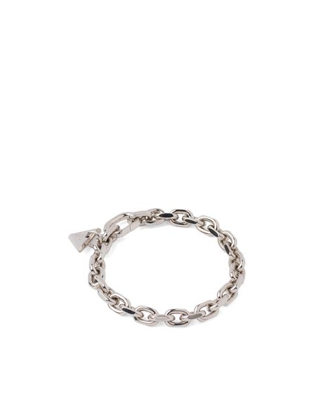 bracciale prada|prada silver chain bracelet.